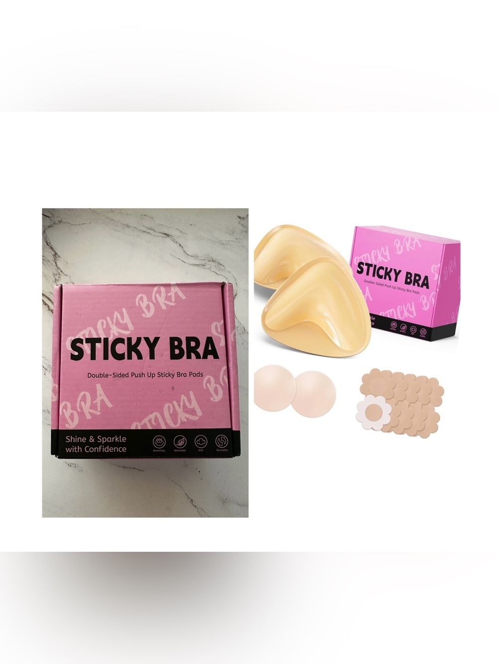 MEARTER  Ultra Push Up Sticky Bra Inserts Sports Bra Swim wear